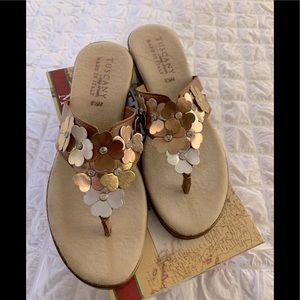 **SOLD**SANDALS by EASY STREET TUSCANY SANDALS MADE IN ITALY